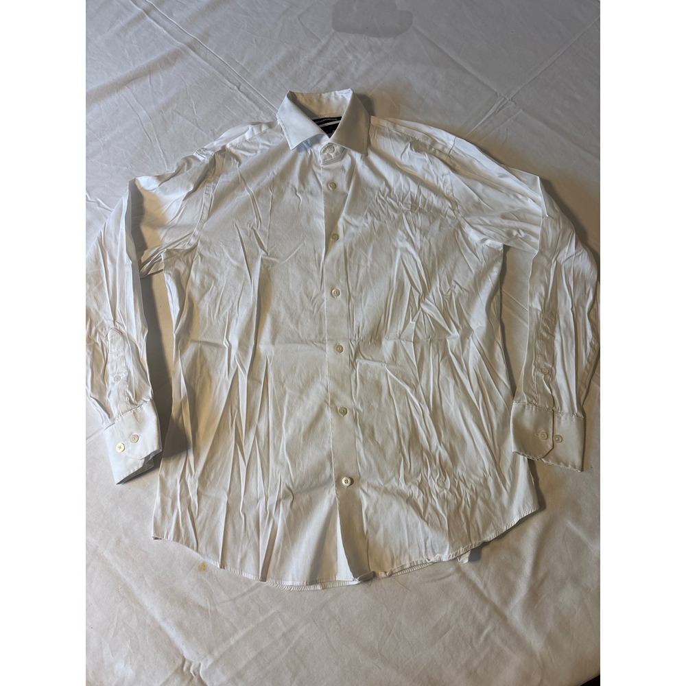 Bonobos Dress Shirt Mens 16/34 White Tailored Fit Cotton Stretch